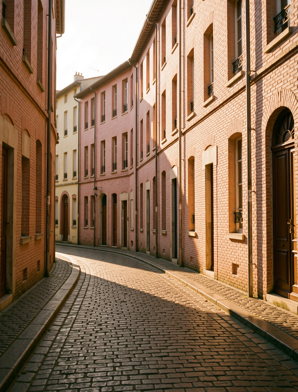 Aube sur une rue calme